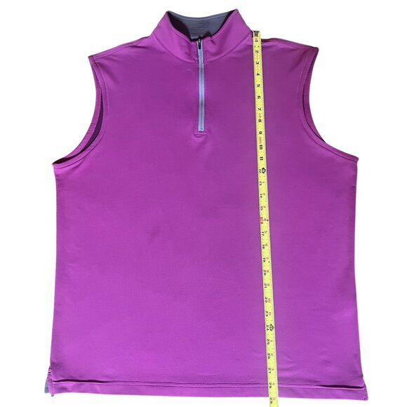 Peter Millar Element 4 Purple Golf Vest L Performance Wicking ⛳ - Picture 4 of 5
